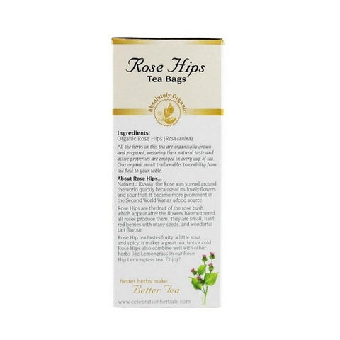 Celebration Herbals, Organic Rose Hips Tea, 24 Bags