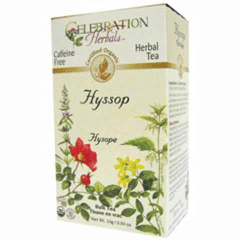 Celebration Herbals, Organic Hyssop Tea, 24 grams