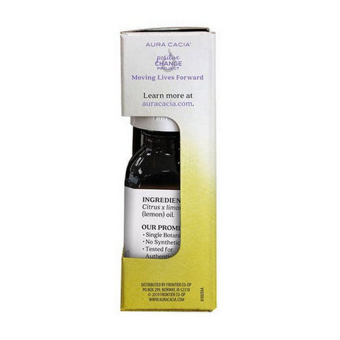 Aura Cacia, Lemon Essential Oil Boxed, Lemon 0.5 Oz