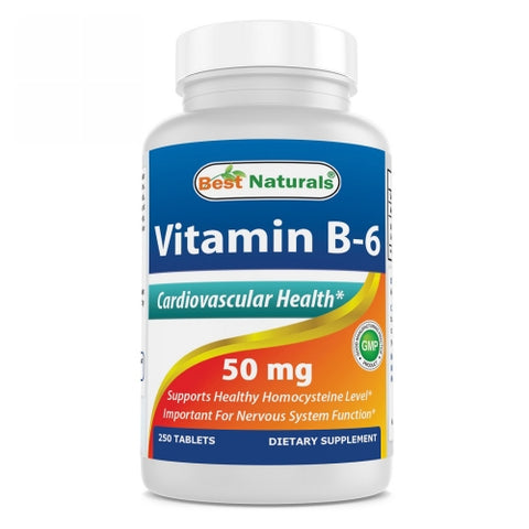 Best Naturals, Vitamin B6, 50 mg, 250 Tabs