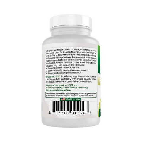 Best Naturals, Astragalus, 1000 mg, 120 Caps