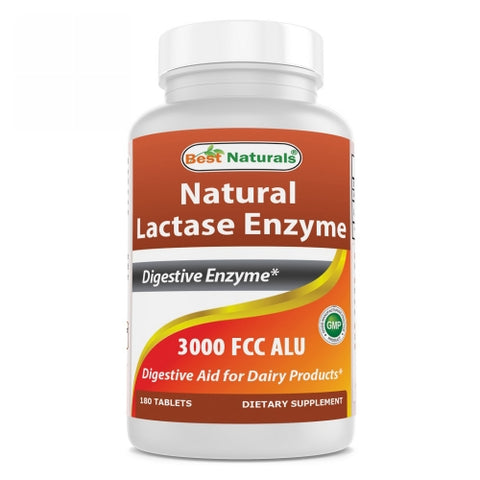 Best Naturals, Lactase Enzyme, 180 Tabs