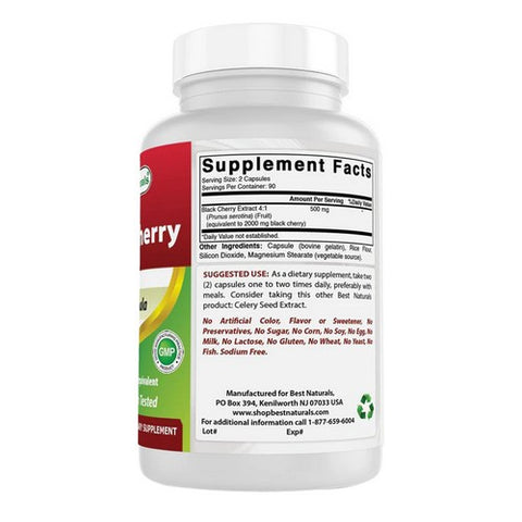 Best Naturals, Black Cherry, 1000 mg, 180 Caps