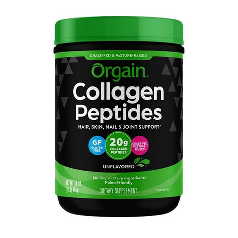 Orgain, Collagen Peptides Protein Powder Grass Fed, 1 lb