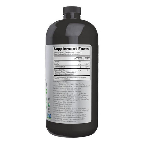 Now Foods, Organic MCT Oil, 32 Oz