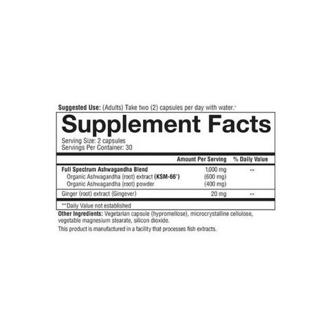 Youtheory, Ashwagandha, 60 Count