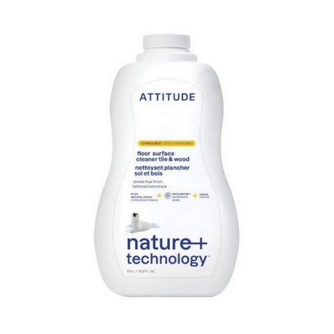 Attitude, Floor Surfaces Cleaner Tiles & Wood Citrus Zest, 35.2 Oz