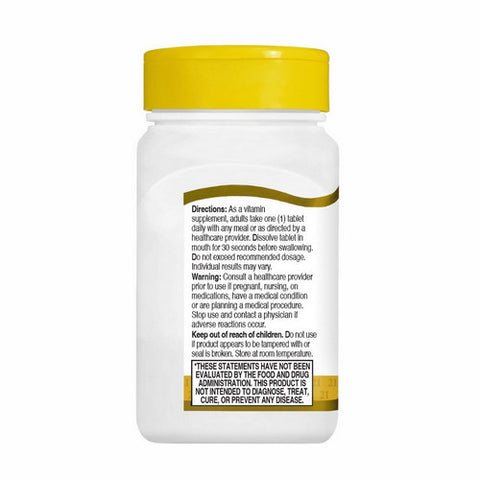 21st Century, Quick Dissolve Vitamin B-12 Cherry, 2500 mcg, 110 Tabs