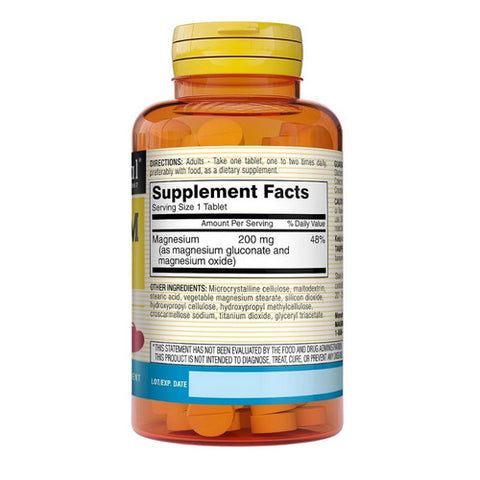 Mason, Natural Magnesium Tablets, 100 Tabs