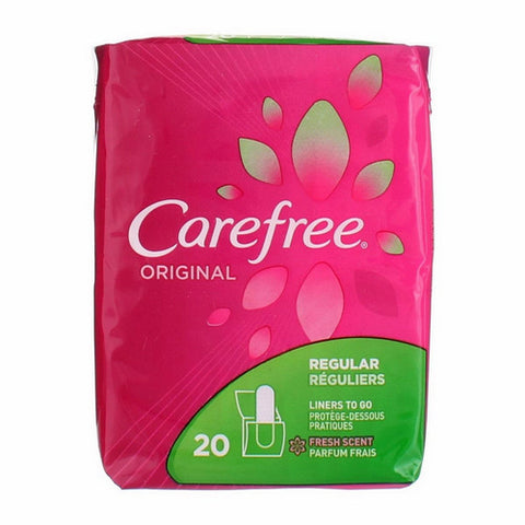 Carefree, Original Liners to Go Regular Fresh Scent, 20 Each