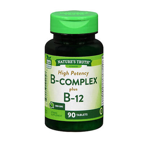 Nature's Truth, Vitamin B Complex With B12, 90 Tabs
