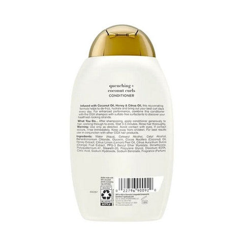 OGX, Quenching Plus Coconut Curls Curl-Defining Conditioner, 13 Oz