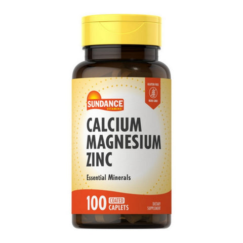 Sundance, Calcium Magnesium Zinc Coated Caplets, 100 Tabs