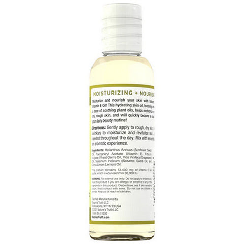 Nature's Truth, E-Oil Skin Care Oil Lemon Scented, 30000 IU, 4 Oz