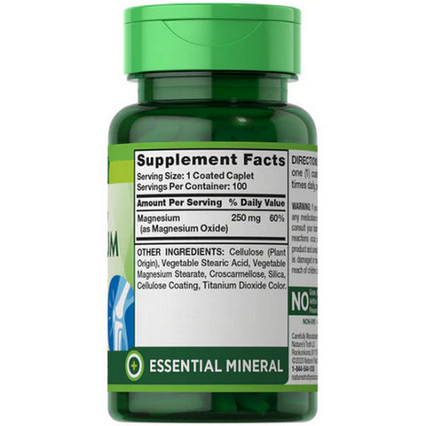 Nature's Truth, Magnesium, 250 Mg, 100 Tabs