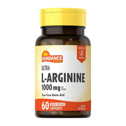 Sundance, Ultra L-Arginine HCL Coated Caplets, 1000 mg, 60 Tabs