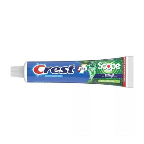 Crest, Plus Scope Outlast Anticavity Fluoride Toothpaste Long Lasting Mint, 5.4 Oz Crest