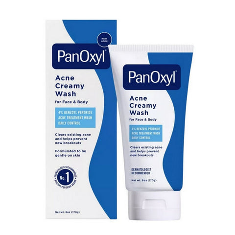 Panoxyl, Benzoyl Peroxide 4% Daily Control Acne Creamy Wash, 6 Oz