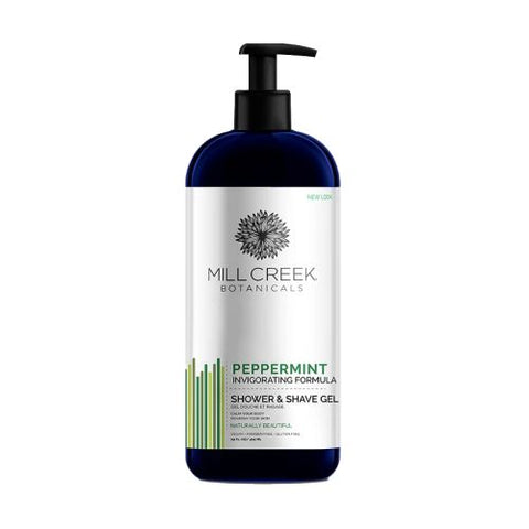 Mill Creek Botanicals, Shower & Shave Gel, Peppermint 14 Oz