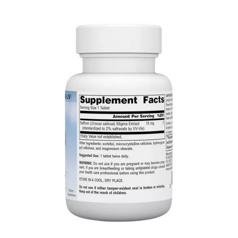 Source Naturals, Serene Science Saffron Extract, 15mg 30 Tabs