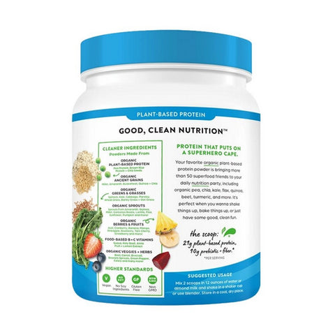 Orgain, Organic Protein Powder Plus 50 Superfoods Creamy Chocolate Fudge, Creamy Chocolate Fudge 1.12 lbs