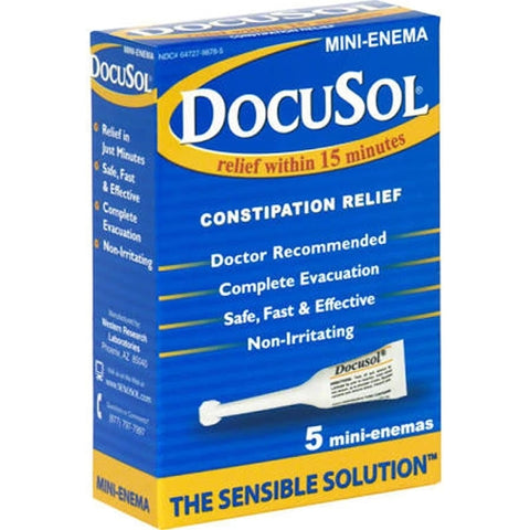 Docusol, Docus Mini Enema, 5 Count