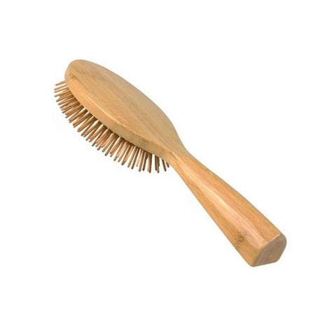 Bass Brushes, Large Oval Cushion Wild Boar Nylon Brush, 1 Each