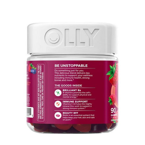 Olly, The Perfect Women's Multi, Blissful Berry 90 Gummies