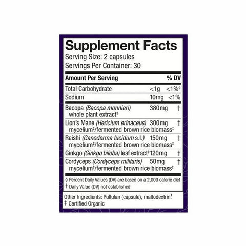 Host Defense, MycoBotanicals Brain Capsules, 60 Cap