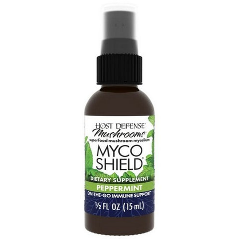 Host Defense, MycoShield Spray Peppermint, 0.5 Fl Oz