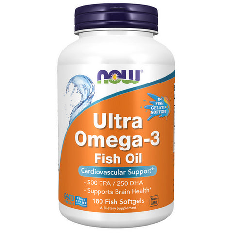 Now Foods, Ultra Omega-3, 180 Softgels