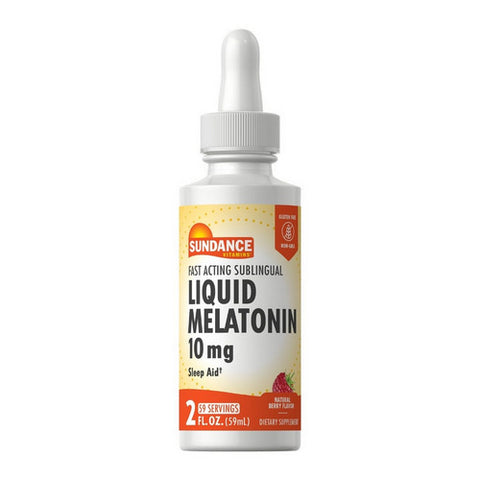Sundance, Liquid Melatonin, 10 mg, Natural Berry Flavor 2 Oz