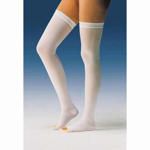 Bsn-Jobst, Anti-embolism Stockings JOBST  Anti-Em/GPT Thigh High Medium / Regular White Inspection Toe, Box Of 6