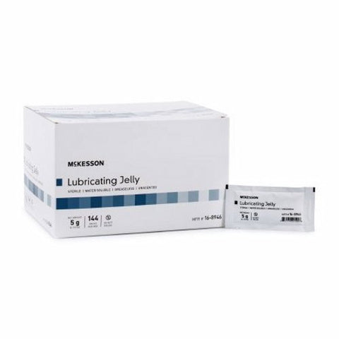 McKesson, Lubricating Jelly McKesson 5 Gram Individual Packet Sterile, 5 Grams, Box Of 144