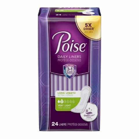 Poise, Bladder Control Pad Poise  8-1/2 Inch Length Light Absorbency Absorb-Loc  Core One Size Fits Most Ad, Case Of 8