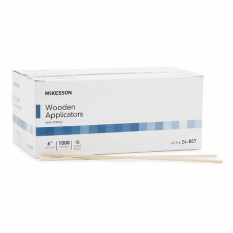 McKesson, Applicator Stick McKesson Without Tip Wood Shaft 6 Inch NonSterile 1000 per Pack, Case Of 20