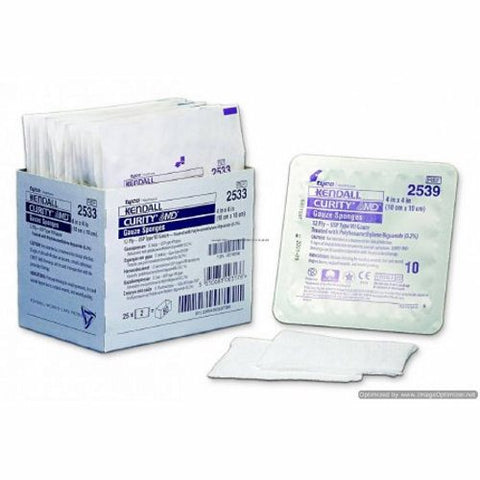 Cardinal, USP Type VII Antimicrobial Gauze Sponge 4 X 4 Inch Sterile, Case Of 24