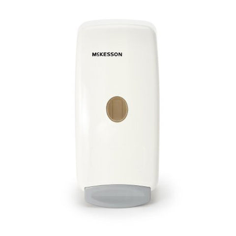 McKesson, Skin Care Dispenser McKesson White Plastic Push Bar 1000 mL Wall Mount, Count of 1
