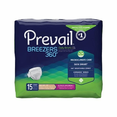 First Quality, Unisex Adult Incontinence Brief Medium Size 3, Case Of 4