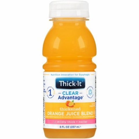 Kent Precision Foods, Thickened Beverage Thick-It  Clear Advantage  8 oz. Container Bottle Orange Flavor Ready to Use Nect, Count of 24