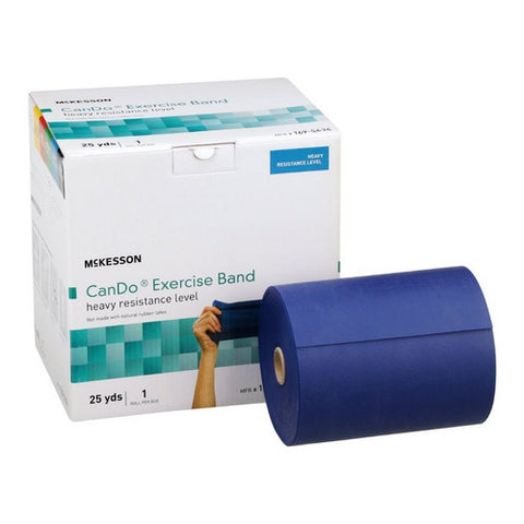 McKesson, Exercise Resistance Band Blue 5 Inch X 25 Yard Heavy Resistance 169-5634, 5 Inch x 25 Yard