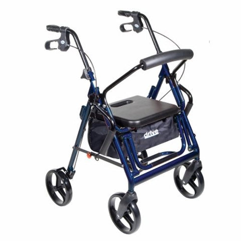 Drive Medical, 4 Wheel Rollator drive Duet Black Folding Aluminum Frame, Count of 1