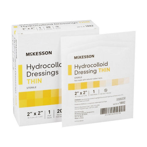 McKesson, Hydrocolloid Dressing 2 X 2 Inch Sterile, Count of 1