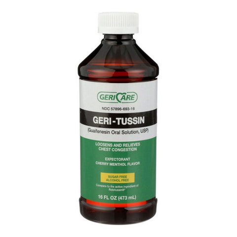 Gericare, Cold and Cough Relief Geri-Care  100 mg / 5 mL Strength Liquid 16 oz., 16 Oz