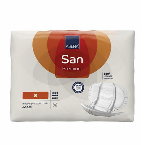 Abena, Incontinence Liner Abri-San Premium 25 Inch Length Moderate Absorbency Fluff / Polymer Core Level 8, Count of 21