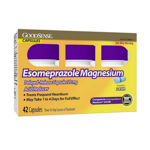 Good Sense, Esomeprazole Magnesium Delayed Release Capsules, 20 Mg, 42 Count