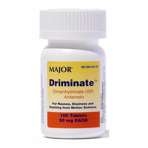 Major Pharmaceuticals, Driminate, 50 mg, 100 Tabs