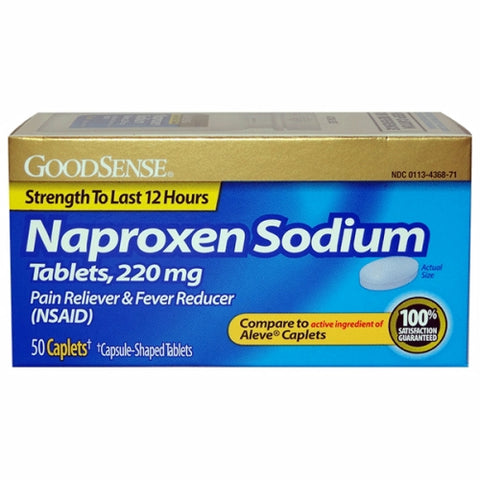 Good Sense, Naproxen Sodium Tablets, 220 MG, 50 Caplets