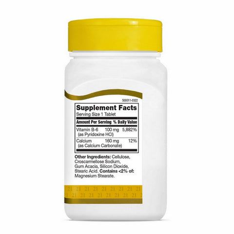 21st Century, Vitamin B-6, 100mg, 110 Tabs