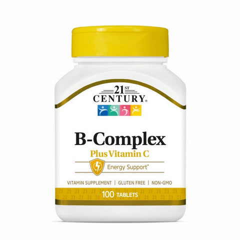 21st Century, Vitamin B-Complex Plus Vitamin C, 100 Count